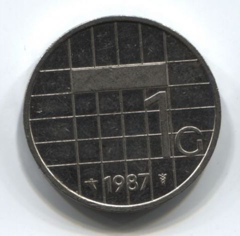 1 гульден 1987 года Нидерланды