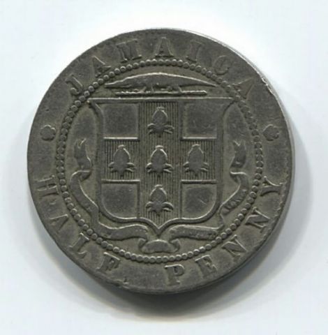 1/2 пенни 1918 года Ямайка