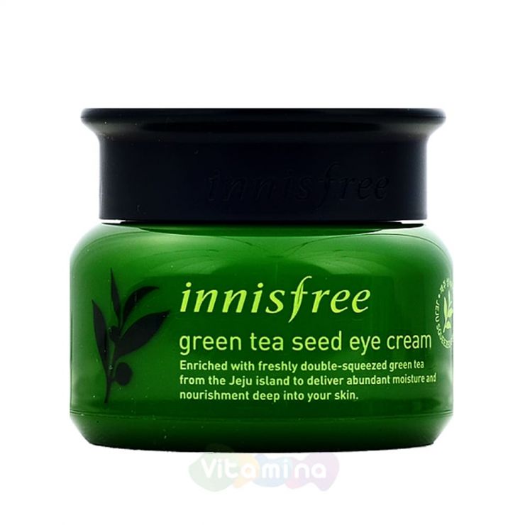 Innisfree Крем для кожи вокруг глаз на основе семян зеленого чая Green Tea Seed Eye Cream, 30 мл