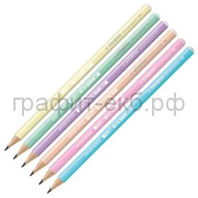 Карандаш ч/г Stabilo Schwan Pastel круглый 421/НВ