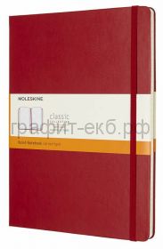 Книжка зап.Moleskine XLarge Classik линейка красная QP090F2