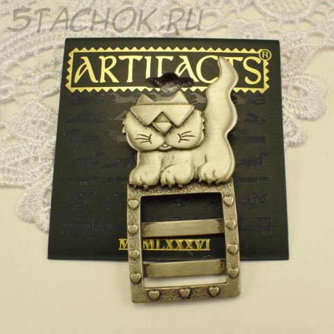 Брошь-рамочка "Кот-перс"  (JJ США)