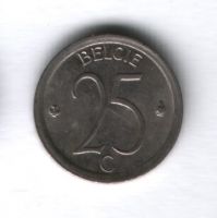 25 сантимов 1971 года Бельгия