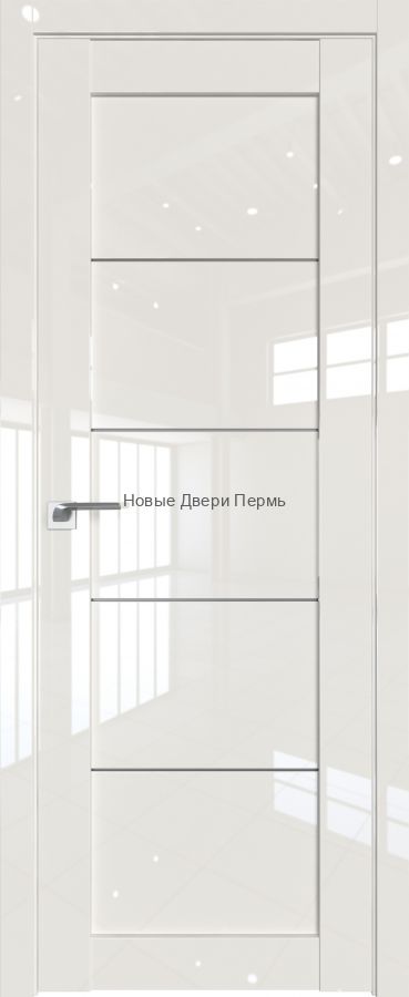 2.11L Магнолия люкс глянцевая дверь - PROFIL DOORS двери