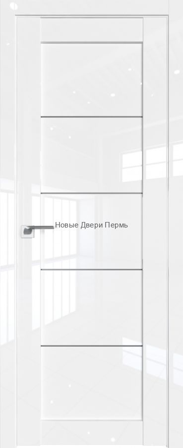 2.11L Белый люкс глянцевая дверь - PROFIL DOORS двери