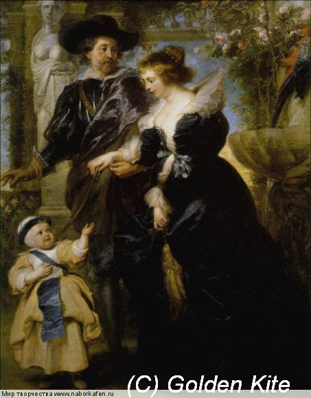 485 Rubens, his wife Helena Fourment & son