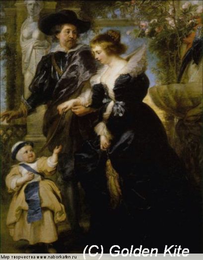 485 Rubens, his wife Helena Fourment & son