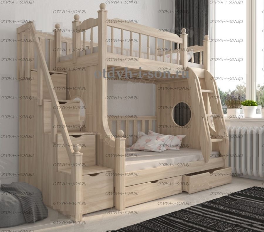 Кровать двухъярусная Морская Стихия IR14