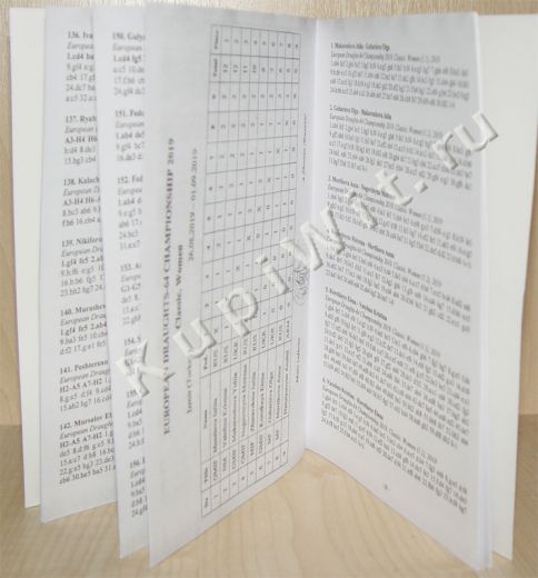 Чемпионат Европы по русским шашкам 2019