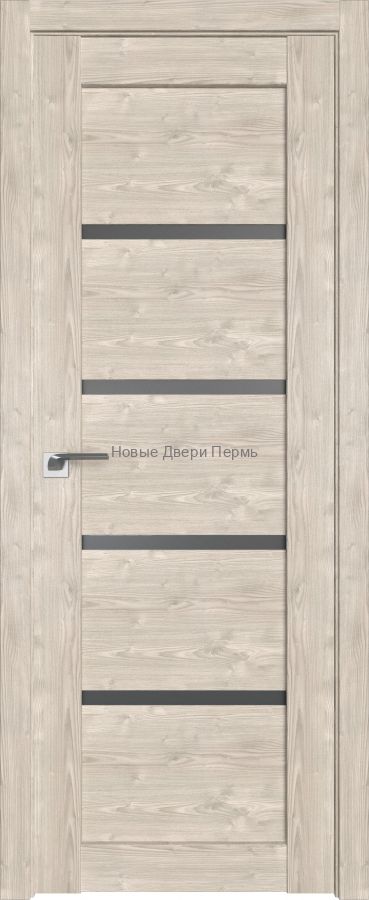 2.09 XN Каштан светлый стекло Графит дверь PROFIL DOORS межкомнатная