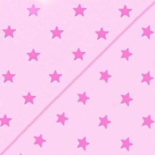 Хлопок со звёздами розовый 50х40см