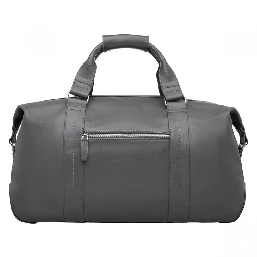 Кожаная дорожно-спортивная сумка Woodstock Grey 97543/GR