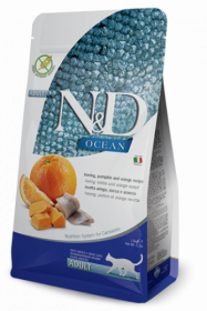 N&D Ocean Herring Pumpkin & Orange adult (сельдь c тыквой и апельсином б/з корм для кошек)