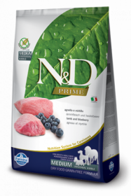N&D LAMB&BLUEBERRY Adult medium & maxi б/з (ягненок+черника для взрослых собак всех пород)