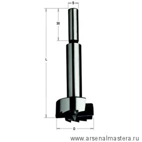 Сверло Форстнера SP метрическое 18 x 90 Z 2 + 2 S 8 x 30 RH CMT 537.180.31