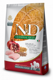 N&D Low Grain CHICKEN&POMEGRANTE Adult medium&maxi (курица+гранат для взрослых собак средних и крупных пород)