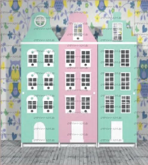 Шкаф скандинавский домик №К8 (любые размеры)