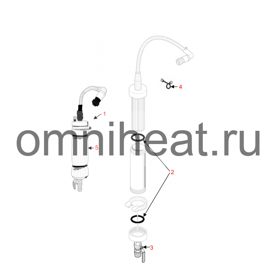 Ремкомплект преднагревателя EL 500