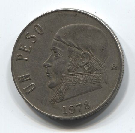 1 песо 1978 года Мексика