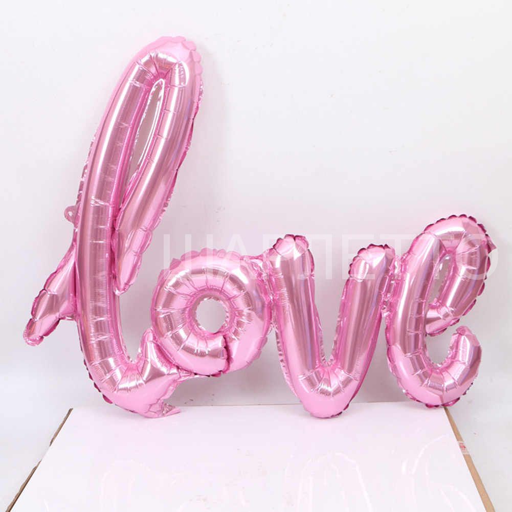 Шар Фигура "Love" РОЗОВЫЙ