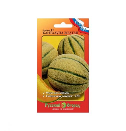 Дыня "Русский огород" Канталупа Желтая F1, 8 шт