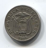 5 сентаво 1946 года Эквадор XF-