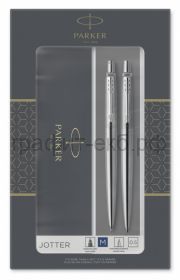 Набор Parker Jotter Ручка шариковая + Карандаш Stainless Steel CT Core 2093256