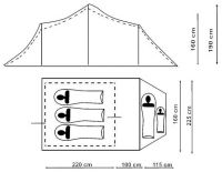 Палатка туристическая с тамбуром Canadian Camper Tanga 5 woodland фото3