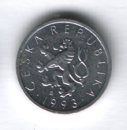 10 геллеров 1993 года Чехия