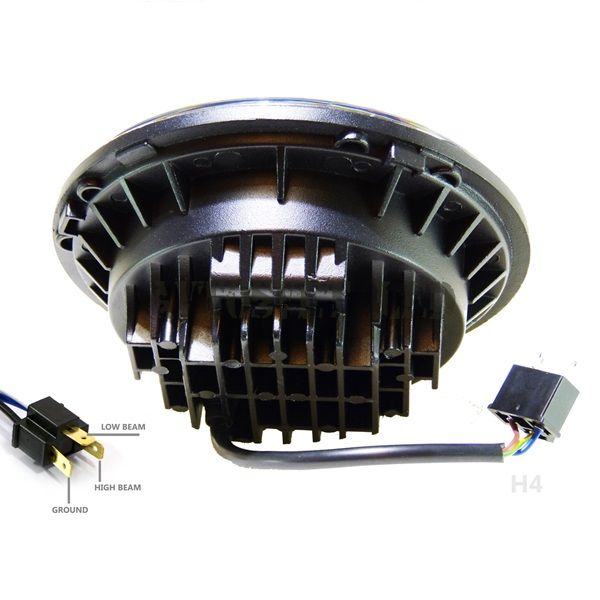 Светодиодные фары 7 дюймов ASG-90W CHROME