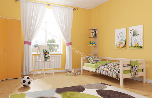 Кровать "Соня" Вариант 2 с задней защитой