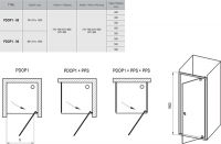 Ravak Pivot PDOP душевая дверь схема 2