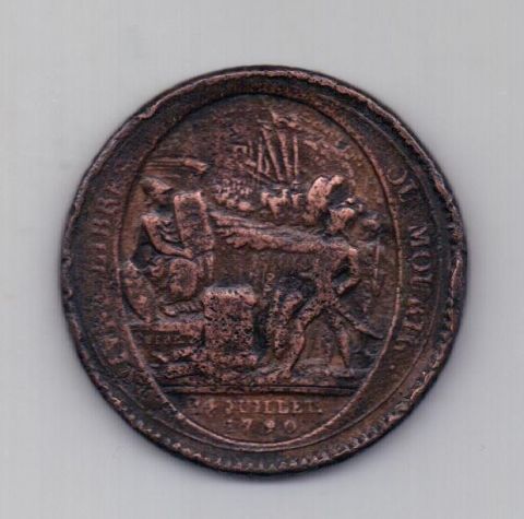 5 соль 1792 года Редкость!!! Франция Медальный выпуск