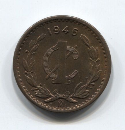 1 сентаво 1946 года Мексика AUNC