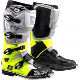 Gaerne SG-12 Grey/Yellow Fluo/Black мотоботы, серо-желто-черные
