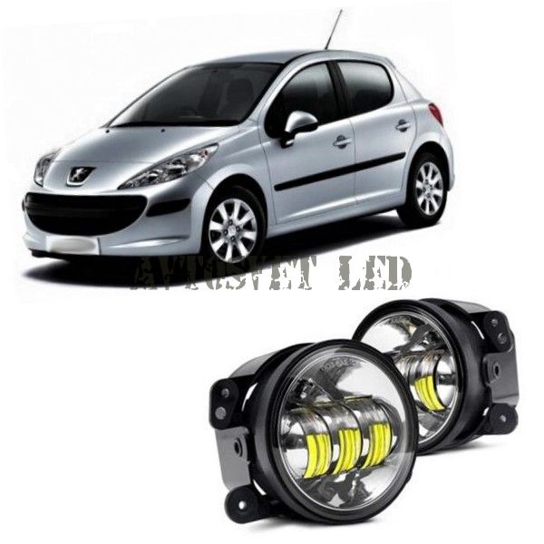 Противотуманные светодиодные фары ASF4-30 Watt flood на PEUGEOT 207 хэтчбек