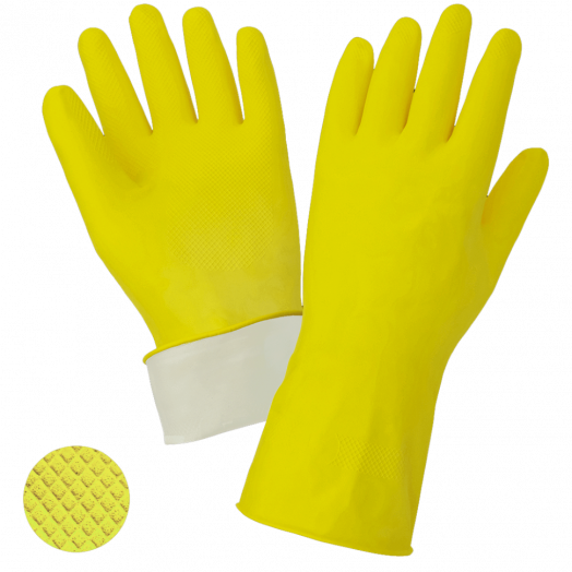 Перчатки хозяйственные ворсовые