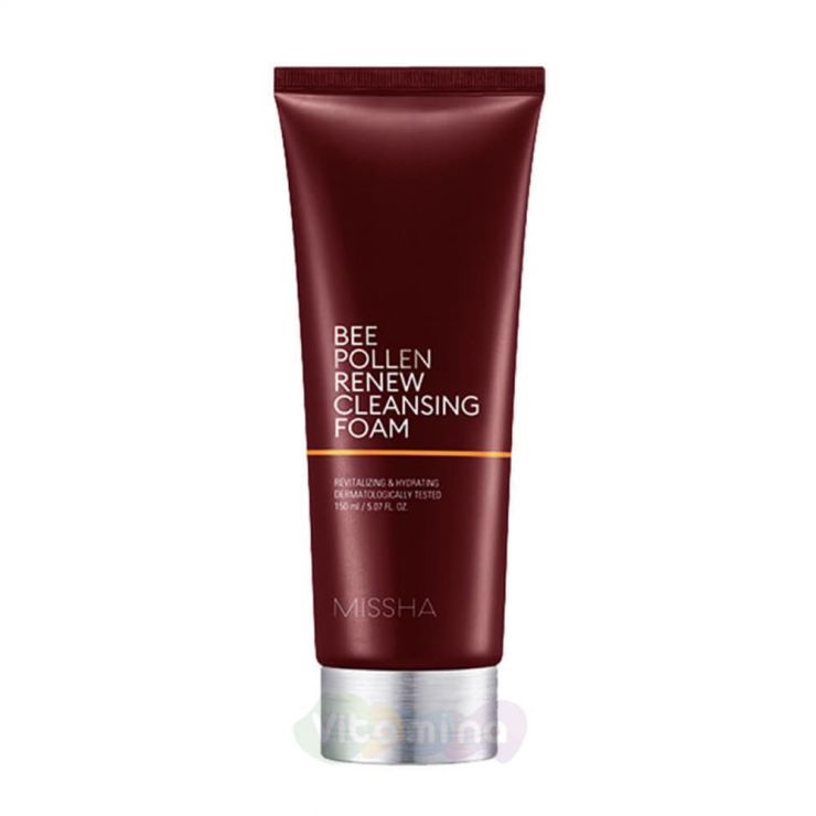 Missha Очищающая пенка для лица Bee Pollen Renew Cleansing Foam, 150 мл