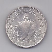 1 доллар 1966 года Багамские острова Великобритания