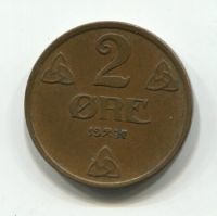 2 эре 1937 года Норвегия