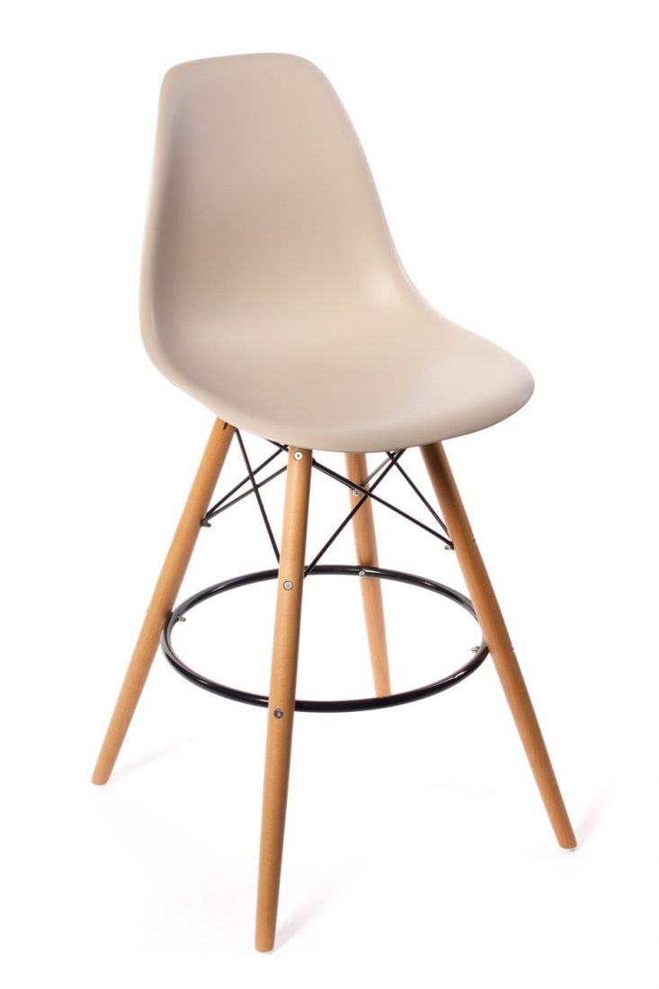 Стул Eames барный бежевый