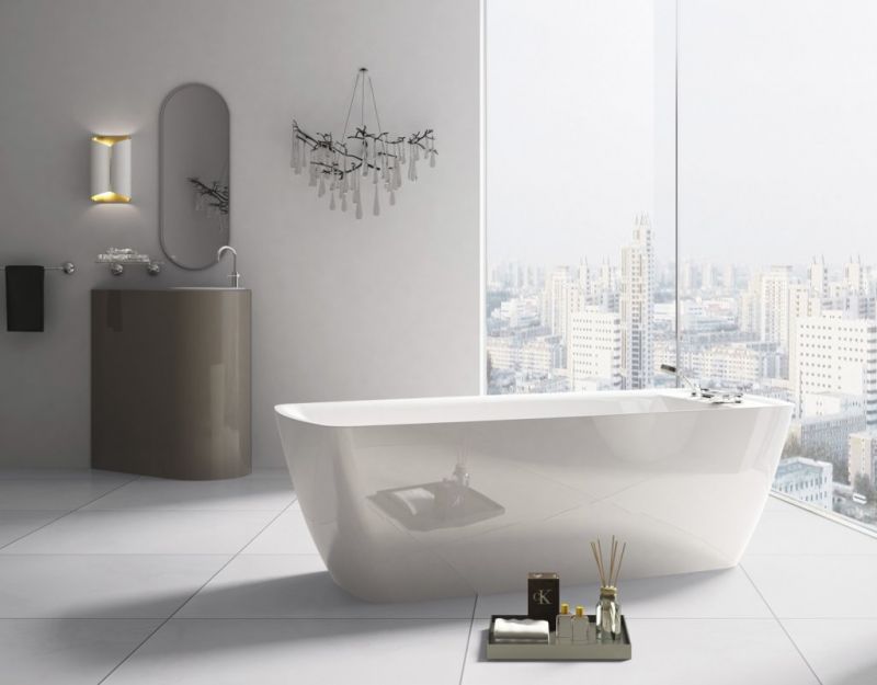 Ванна акриловая отдельностоящая BELBAGNO 170x75 BB304