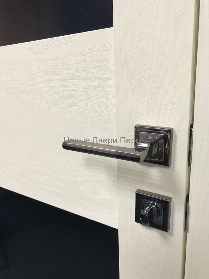 Ручки дверные S-Locked A-120 ВН/CP черный никель/хром