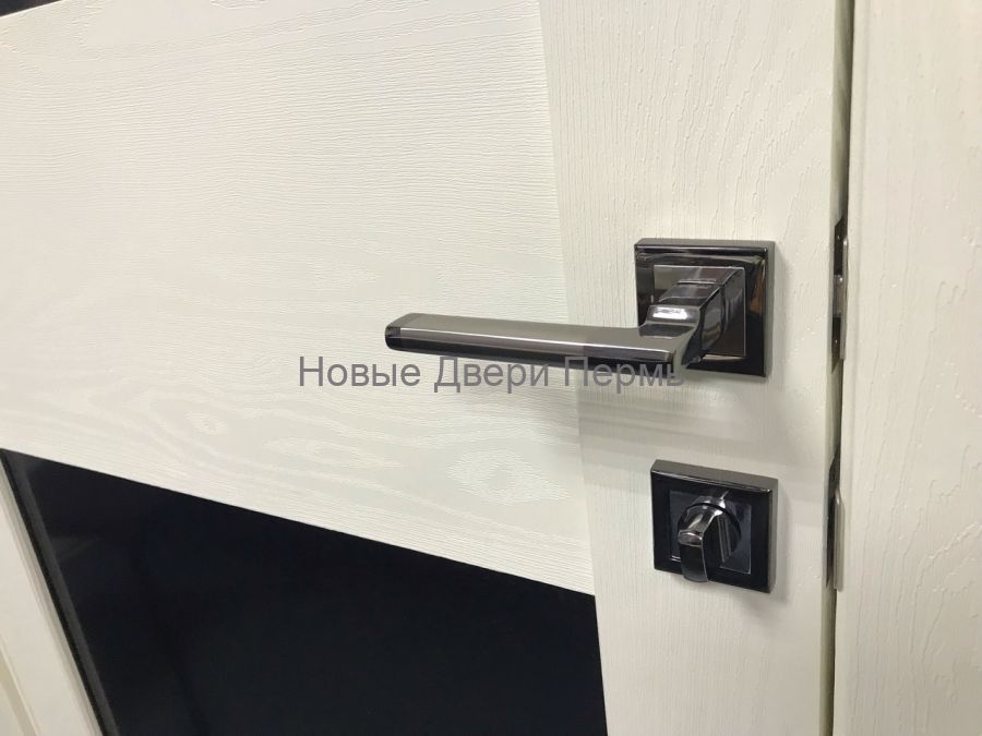 Ручки дверные S-Locked A-120 ВН/CP черный никель/хром