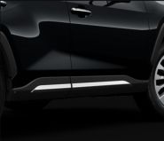 Молдинги по низу дверей, хром, Оригинал на Rav4 ха50