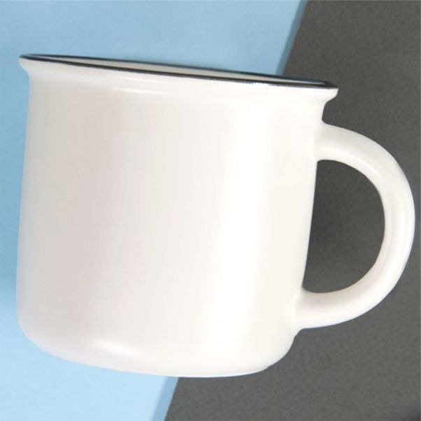 Кружка MATTI белая с черным ободком