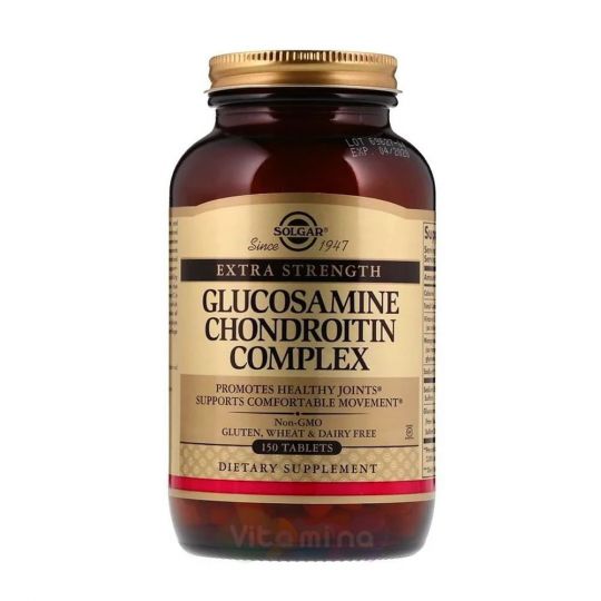 Солгар Комплекс Глюкозамина с Хондроитином Экстра сила, 150 табл.