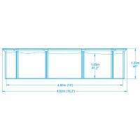 Сборный круглый бассейн Bestway Hydrium 56384 (460х120) с песочным фильтром