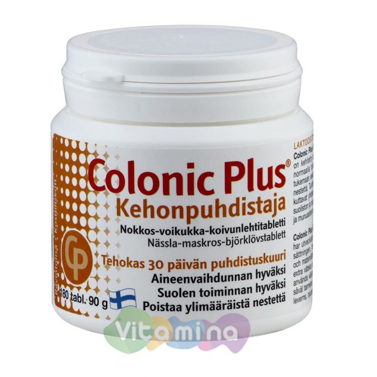 Колоник Плюс (Colonic Plus Kehonpuhdistaja) Очищение организма, 180 табл.