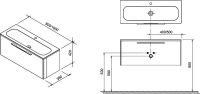 Тумба под раковину Ravak Ring 800 80x38 схема 3